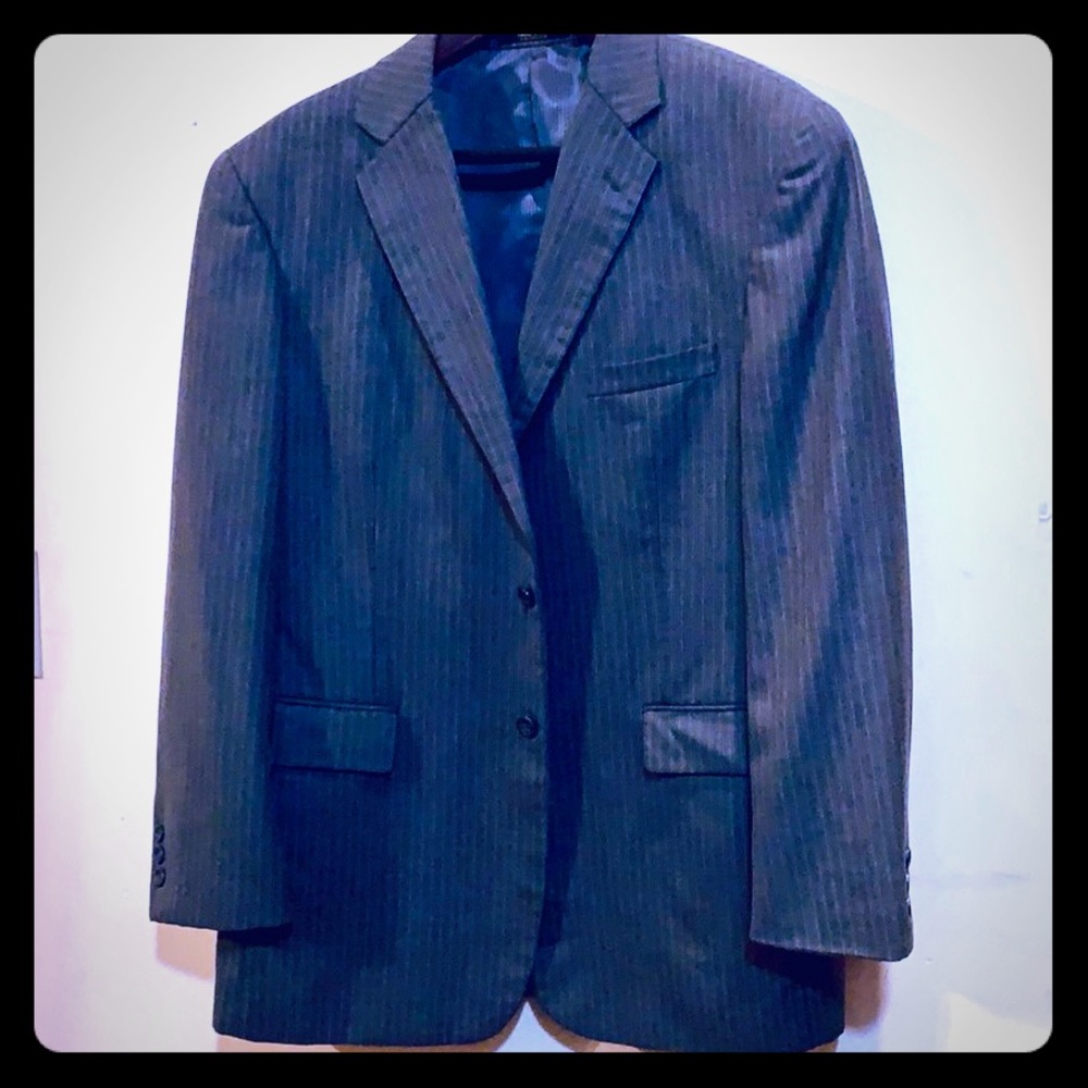 Men’s Gray Pinstripe Suite